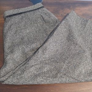Arvida tweed short pants capris button detail wardrobe thick material